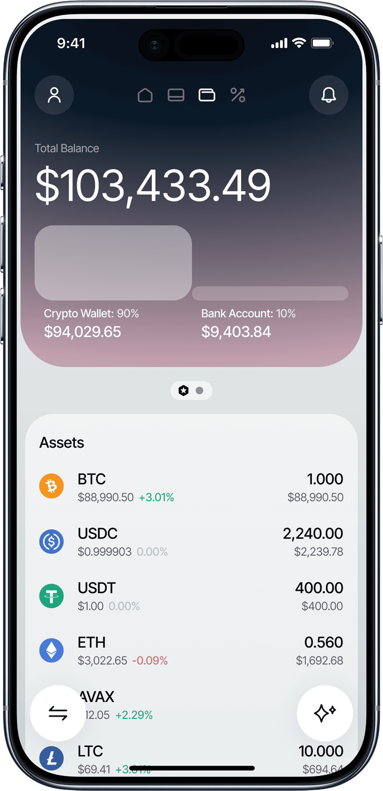 Wallet Screen